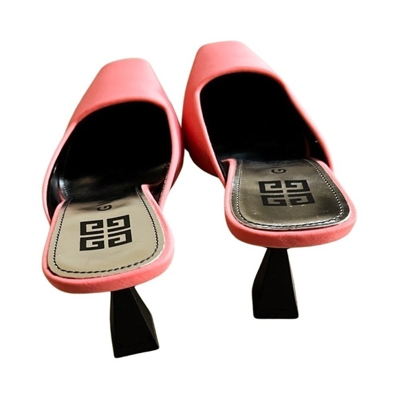 GIVENCHY Look Book Square Toe Heel Mules Pump White Eur 39 - Picture 3 of 8